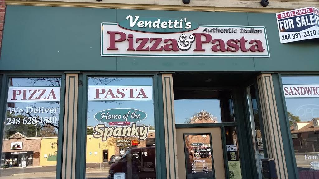 Vendettis Pizza & Pasta | restaurant | 33 N Washington St, Oxford, MI 48371, USA | 2486281540 OR +1 248-628-1540