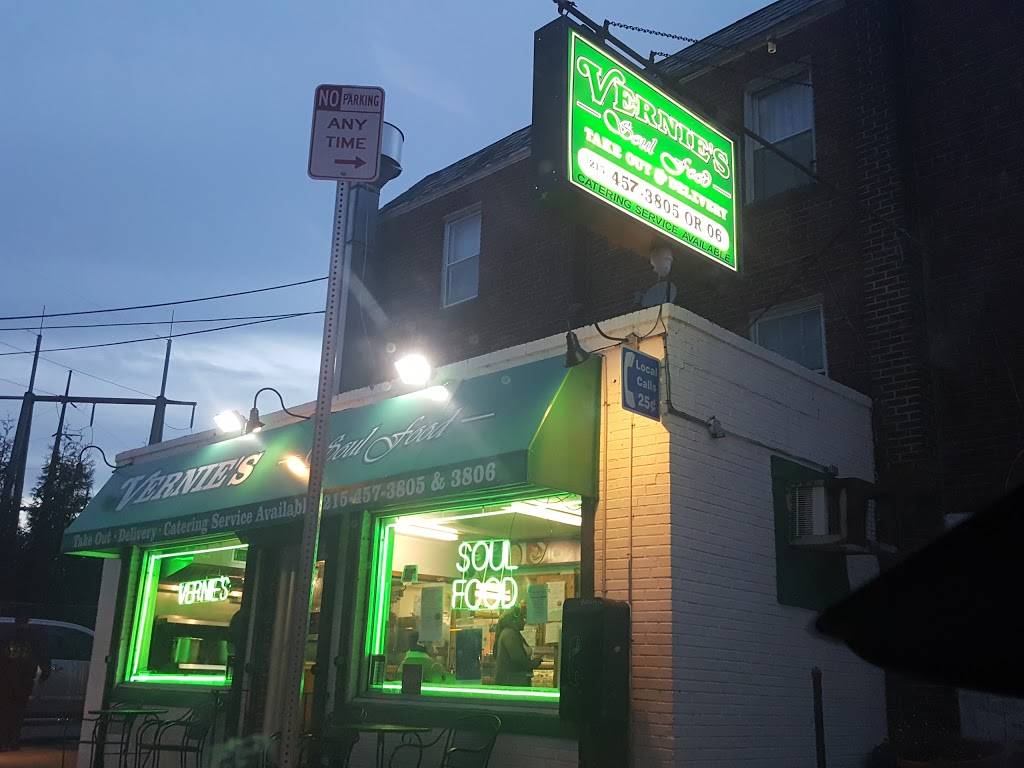 Vernies Soul Food Inc | meal takeaway | 1800 W Eleanor St, Philadelphia, PA 19141, USA | 2154573805 OR +1 215-457-3805