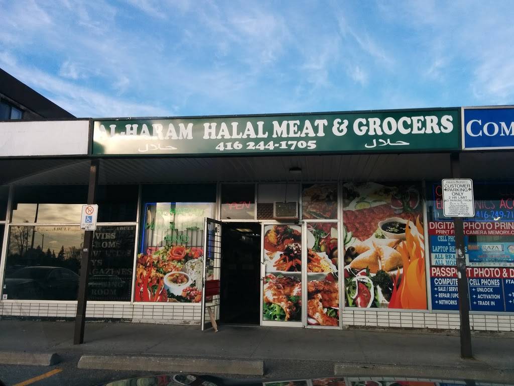 Al-Haram Halal Meat & Grocers | restaurant | 235 Dixon Rd Unit 6, Etobicoke, ON M9P 2M5, Canada | 4162441705 OR +1 416-244-1705