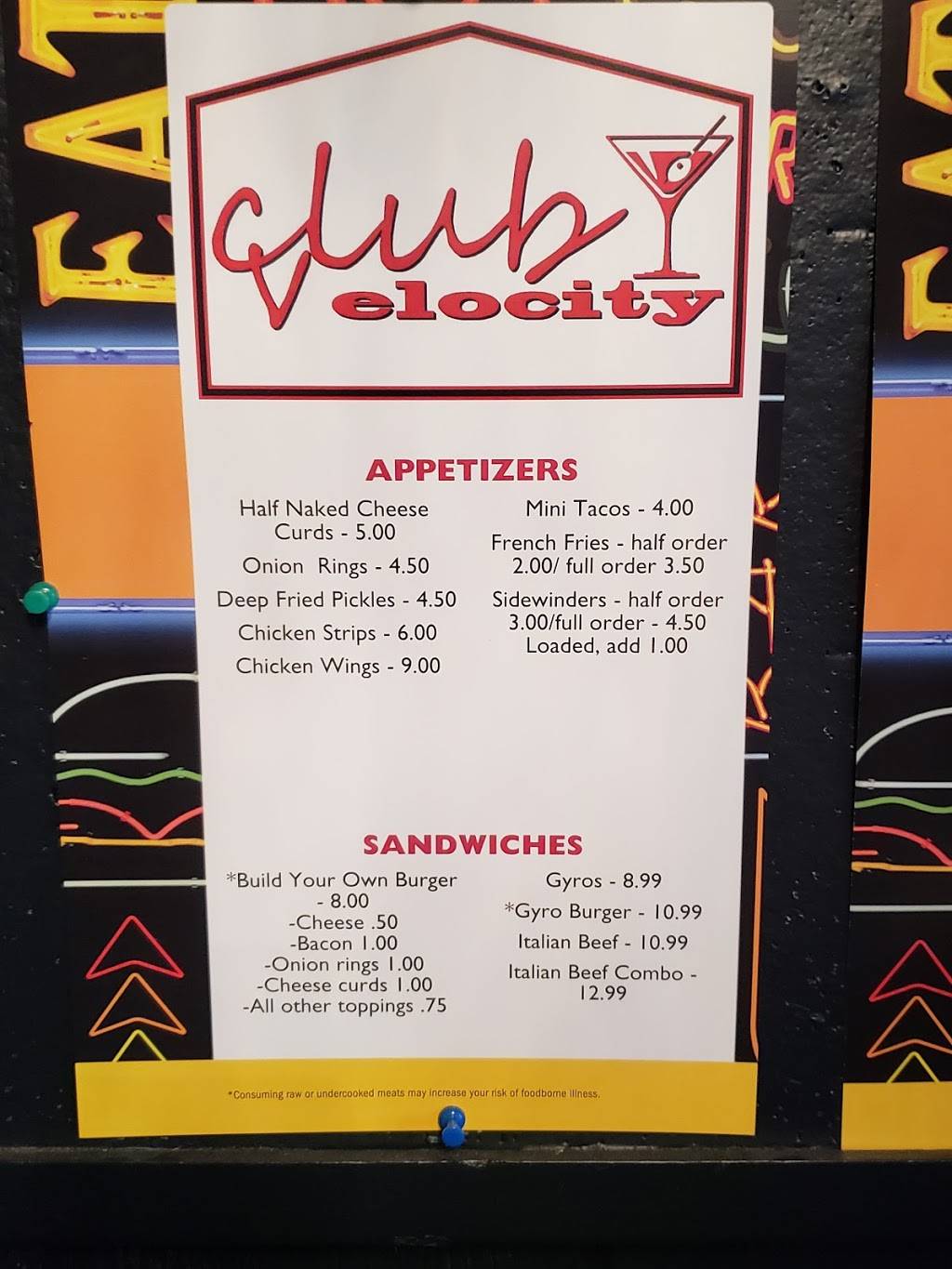 Club Velocity | restaurant | W14494 WI-16, Wisconsin Dells, WI 53965, USA | 6084349206 OR +1 608-434-9206