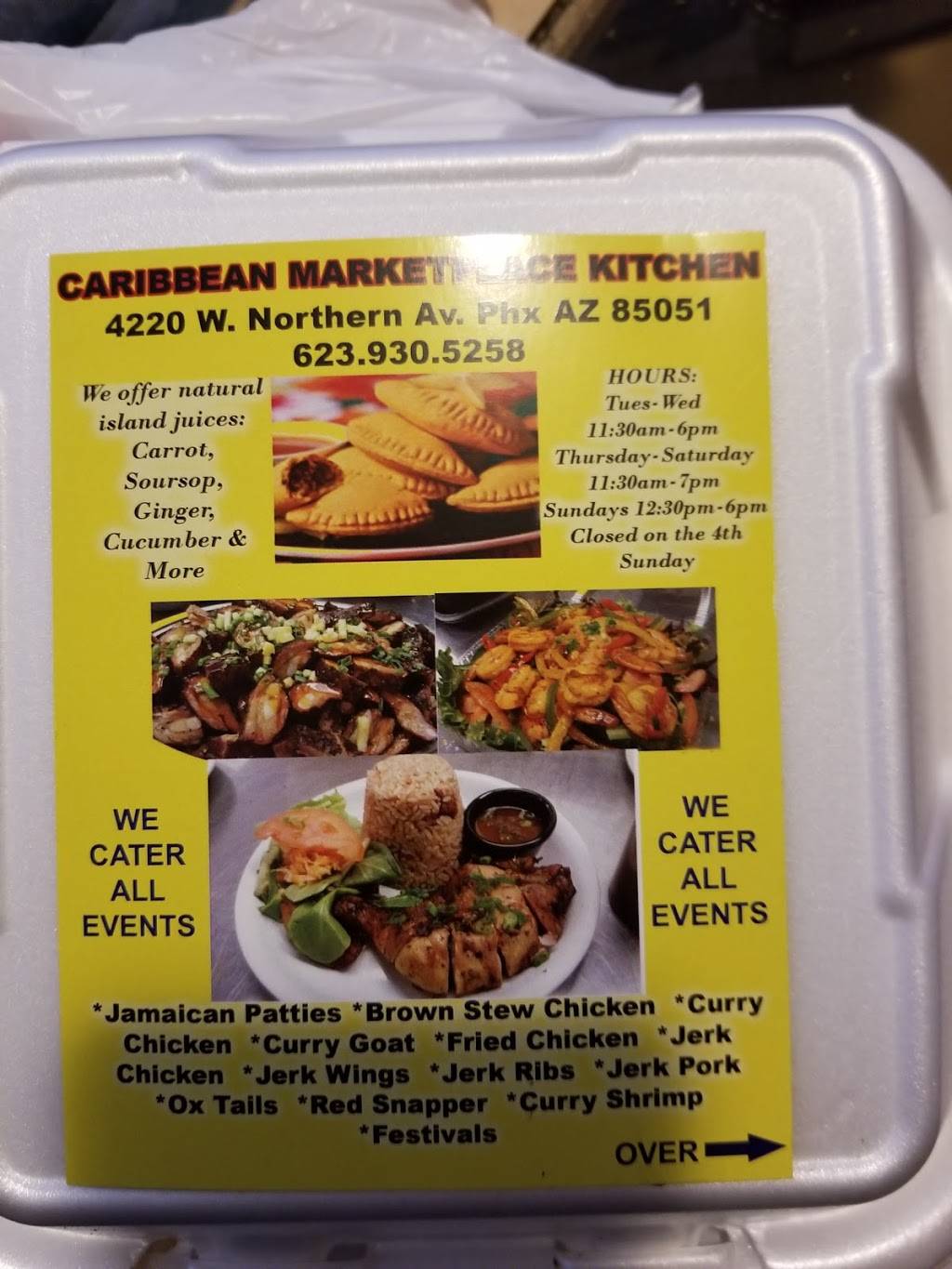 Caribbean Marketplace Grill | restaurant | 4117 N 19th Ave, Phoenix, AZ 85015, USA | 6022798444 OR +1 602-279-8444