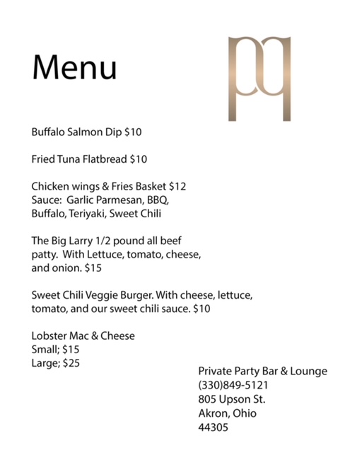 Private Party | restaurant | 805 Upson St, Akron, OH 44305, USA | 3308495121 OR +1 330-849-5121