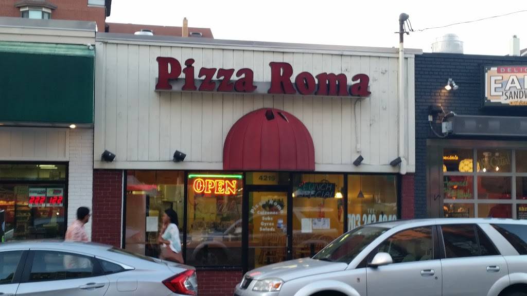 Pizza Roma | restaurant | 4219 Fairfax Dr, Arlington, VA 22203, USA | 7032434949 OR +1 703-243-4949