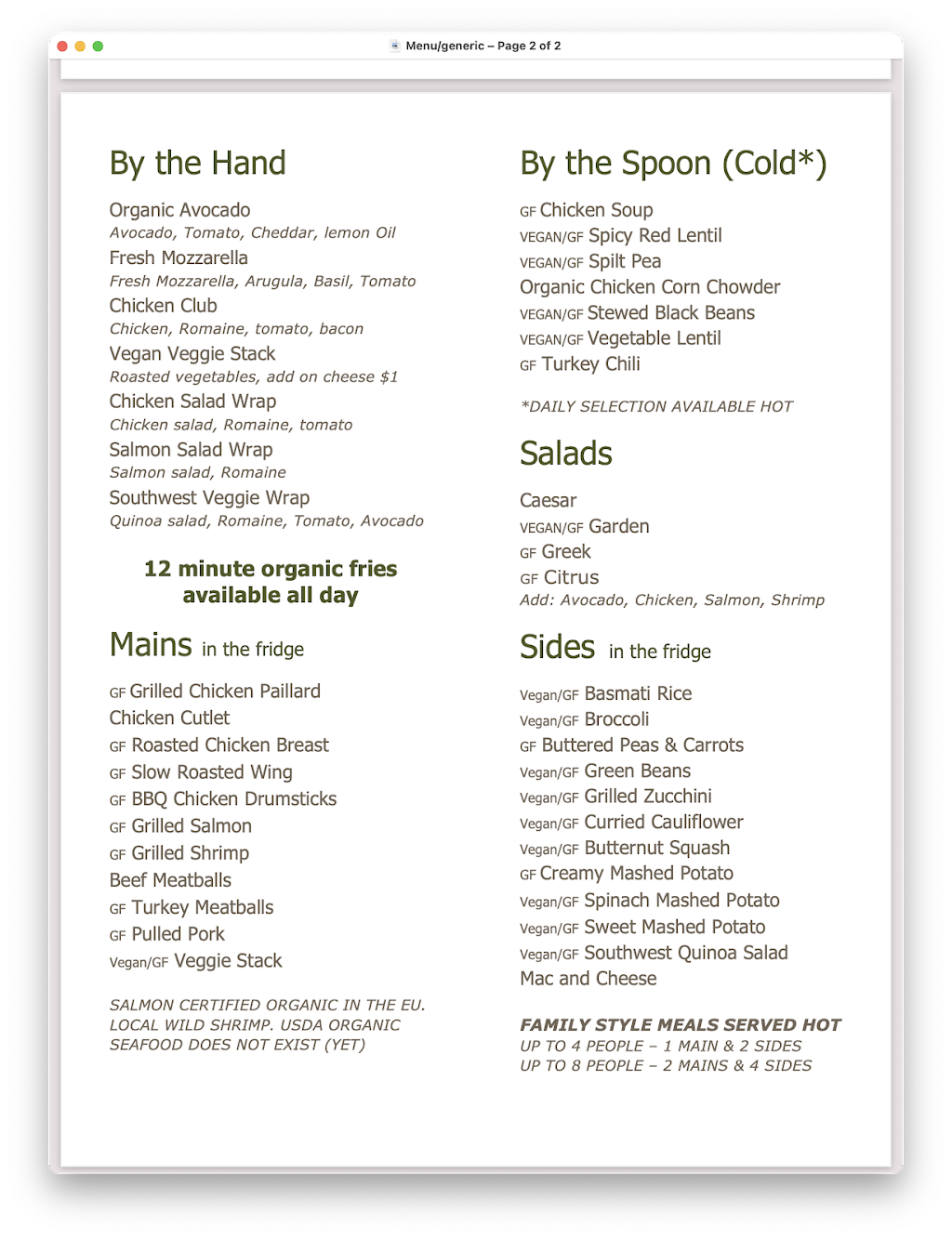 MIO Organic Kitchen | restaurant | 425 W Town Pl Suite 108, St. Augustine, FL 32092, USA | 9044602425 OR +1 904-460-2425