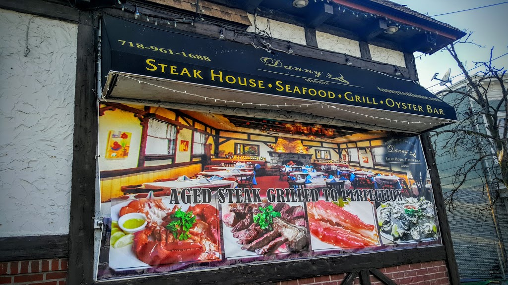 Dannys Steakhouse & Oyster Bar | restaurant | 13-46 127th St, College Point, NY 11356, USA | 7189611688 OR +1 718-961-1688