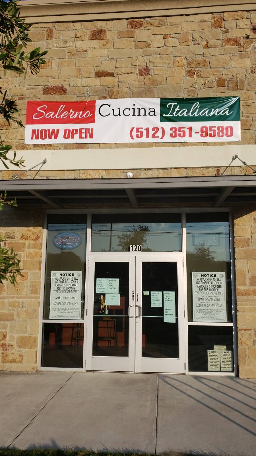 Salerno cucina italiana | restaurant | 1310 Cypress Creek Road suit 120, Cedar Park, TX 78613, USA | 5123519580 OR +1 512-351-9580