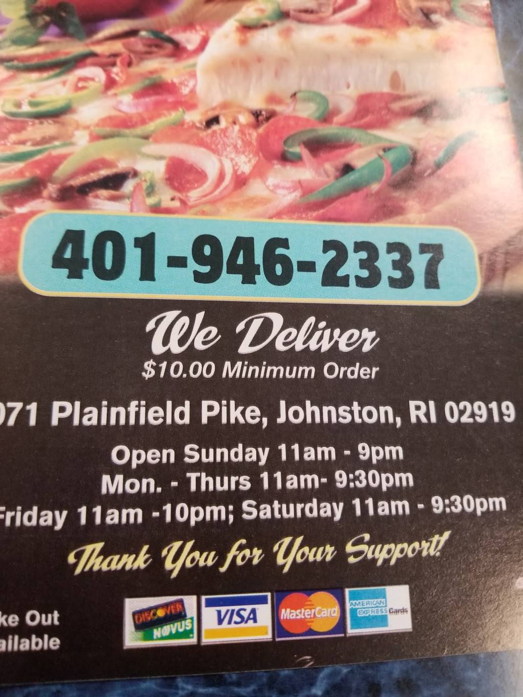 Famous Pizza | restaurant | 2071 Plainfield Pike, Johnston, RI 02919, USA | 4019462337 OR +1 401-946-2337