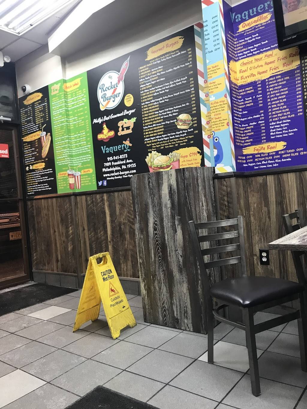 Rocket Burger | restaurant | 7109 Frankford Ave, Philadelphia, PA 19135, USA | 2159418373 OR +1 215-941-8373