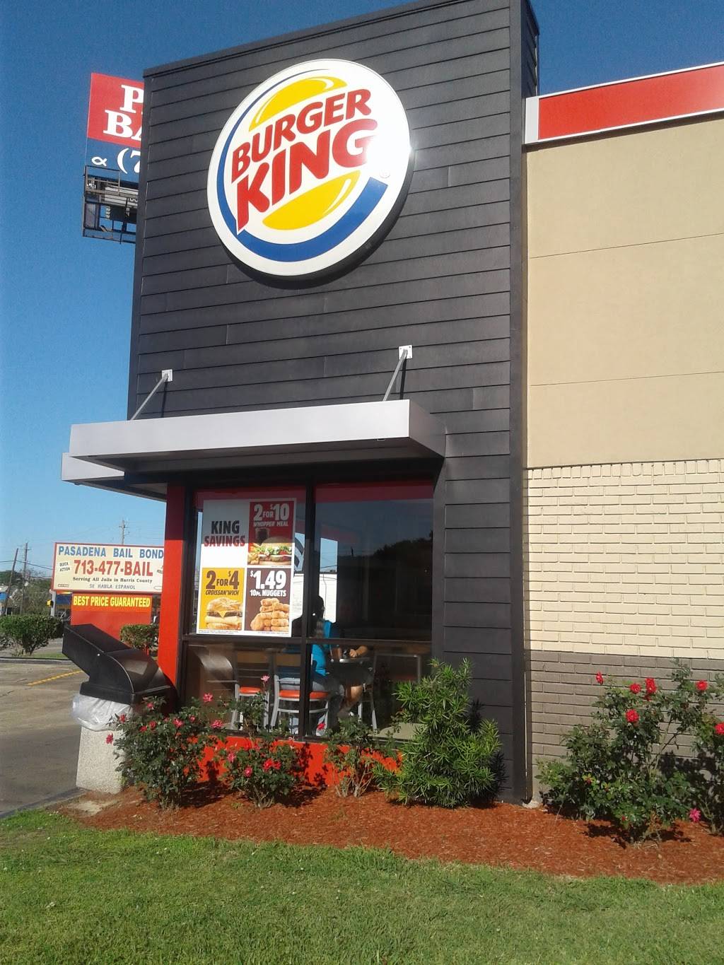 Burger King | restaurant | 1316-a, Southmore Ave, Pasadena, TX 77502, USA | 7134728872 OR +1 713-472-8872