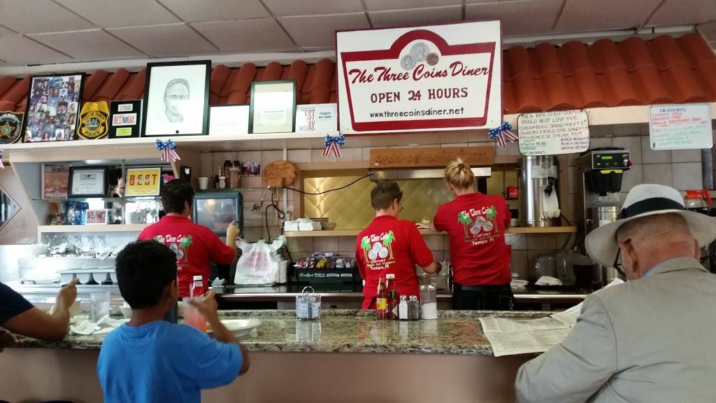 Three Coins Diner | restaurant | 7410 N Nebraska Ave, Tampa, FL 33604, USA | 8132391256 OR +1 813-239-1256