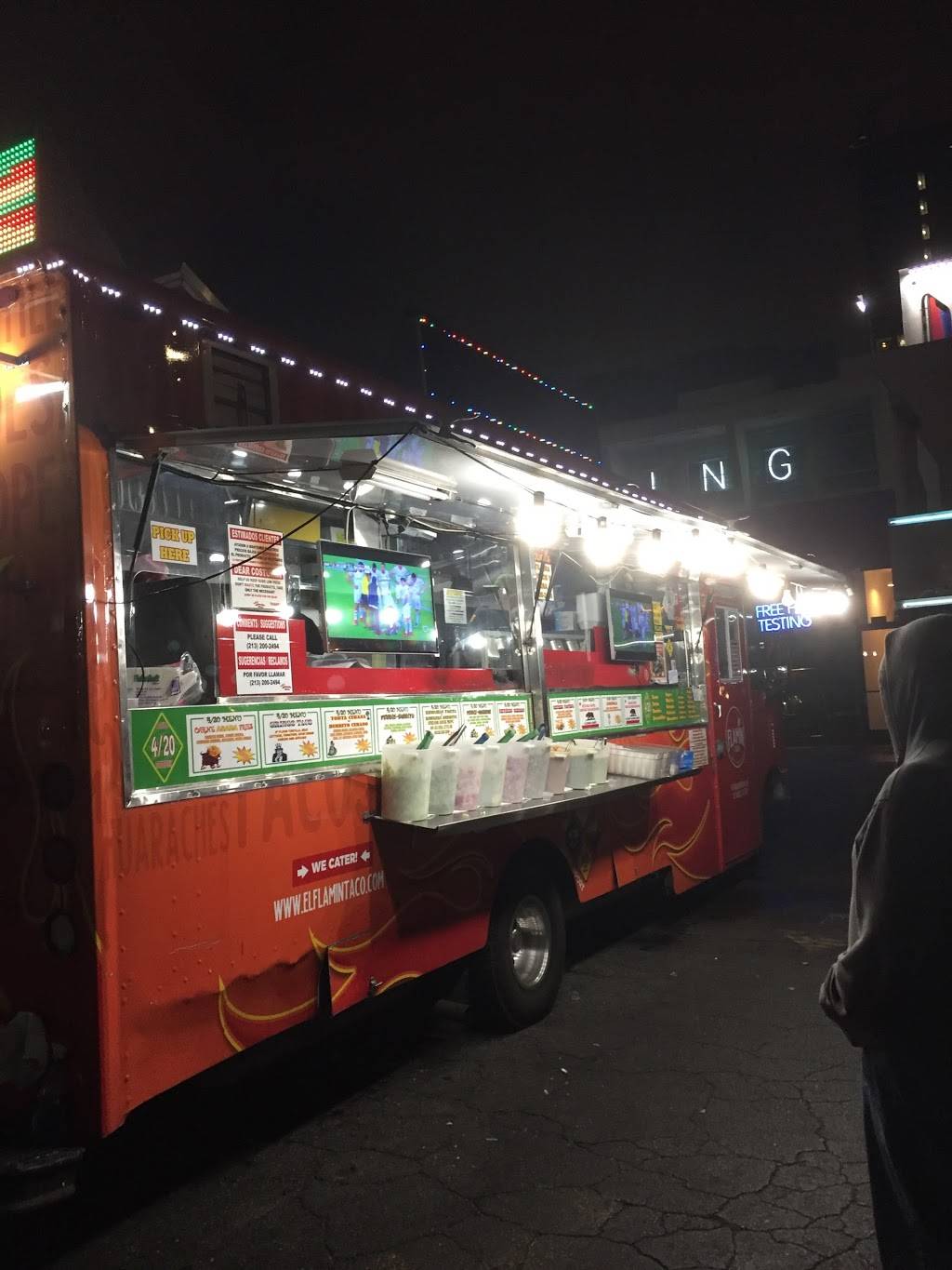 El Flamin Taco | restaurant | 6200 Sunset Blvd, Los Angeles, CA 90028, USA | 2092036116 OR +1 209-203-6116