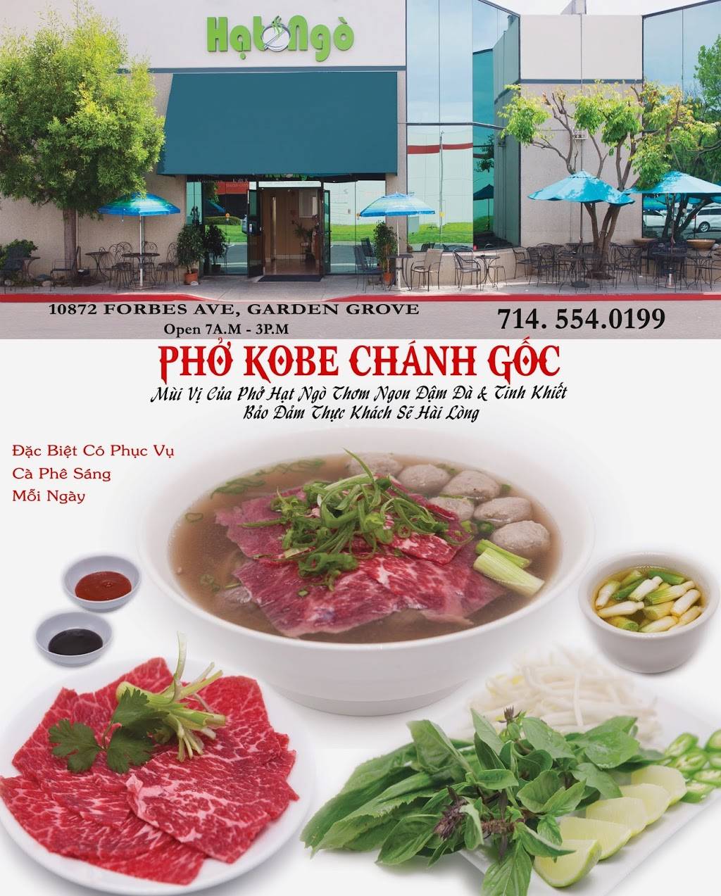 Hat Ngo | restaurant | 10872 Forbes Ave b2, Garden Grove, CA 92843, USA | 7145540199 OR +1 714-554-0199