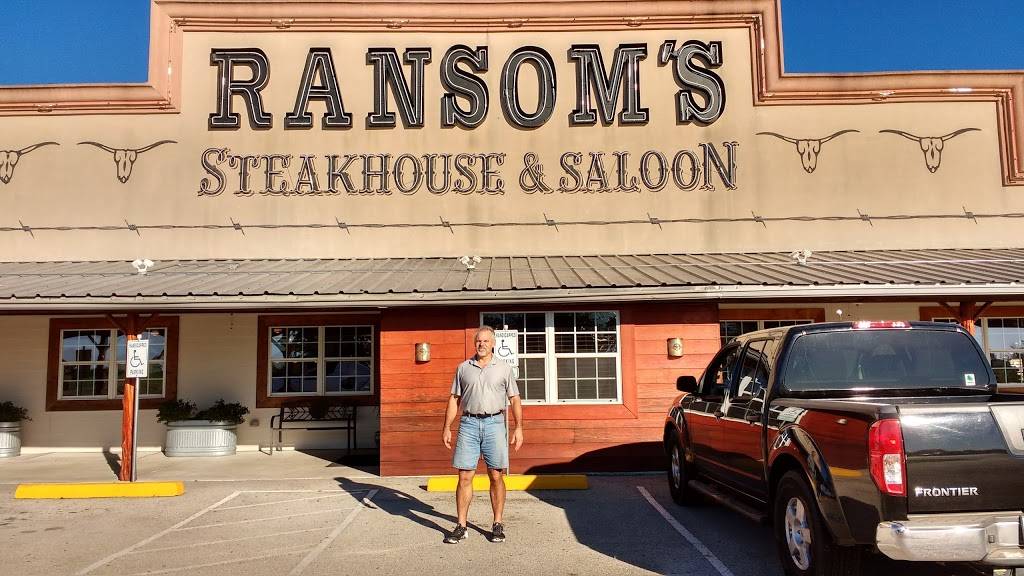 Ransoms Steakhouse & Saloon | restaurant | 300 C B Stewart Dr, Montgomery, TX 77356, USA | 9365976677 OR +1 936-597-6677