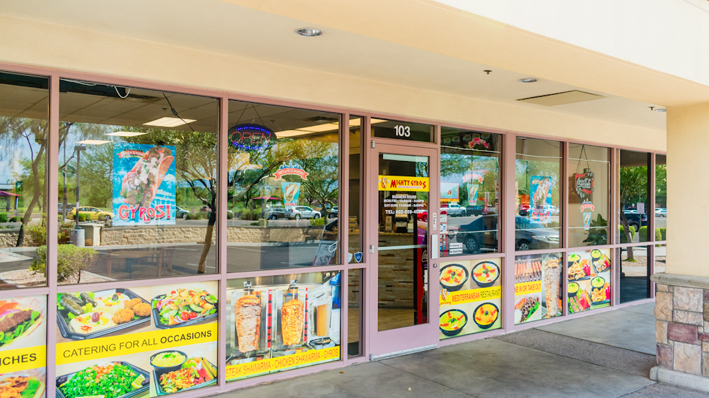 Mighty Gyros | restaurant | 18589 N 59th Ave suite 103, Glendale, AZ 85308, USA | 6025594088 OR +1 602-559-4088