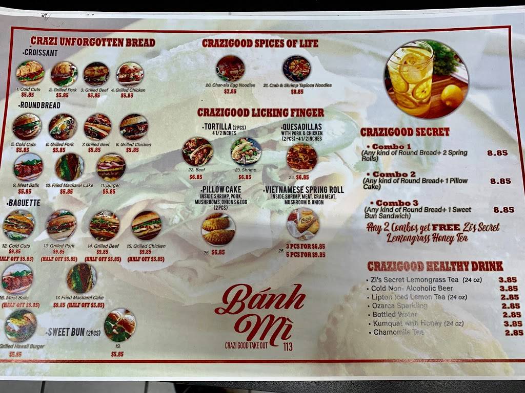 Banh Mi 113 | restaurant | 15920 Stuebner Airline Rd, Spring, TX 77379, USA | 8326982424 OR +1 832-698-2424