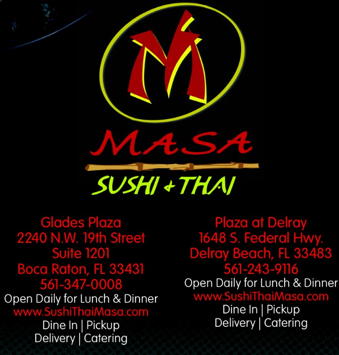 Sushi Masa Delray Beaach | restaurant | 1648 S Federal Hwy, Delray Beach, FL 33483, USA | 5612439116 OR +1 561-243-9116