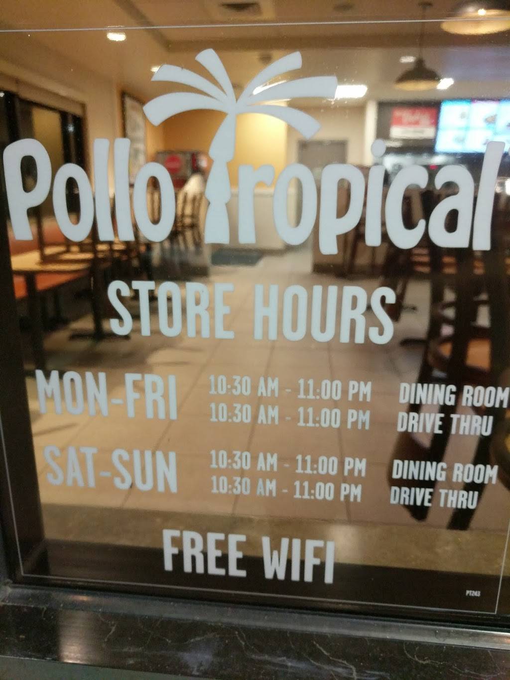 Pollo Tropical | restaurant | 7104 Fairway Dr, Palm Beach Gardens, FL 33418, USA | 5612770111 OR +1 561-277-0111