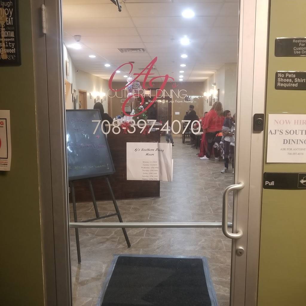 Aj’s Southern dining | restaurant | 117 N 19th Ave Ste B, Melrose Park, IL 60160, USA | 7083974070 OR +1 708-397-4070