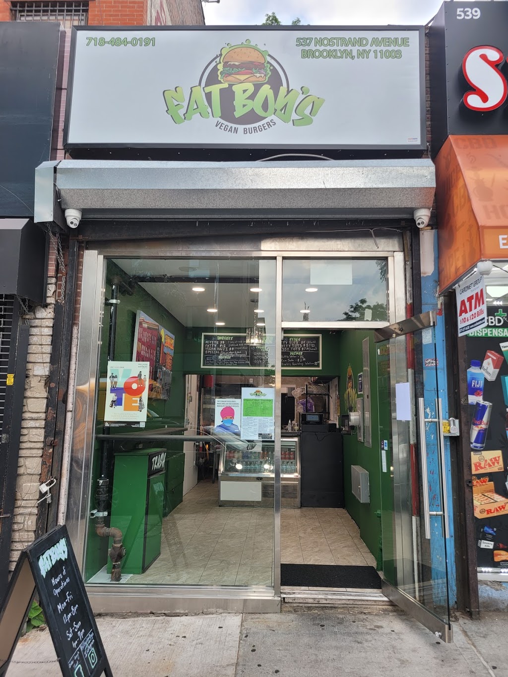 Fatboys Vegan Burgers | restaurant | 537 Nostrand Ave., Brooklyn, NY 11216, USA | 7184840191 OR +1 718-484-0191