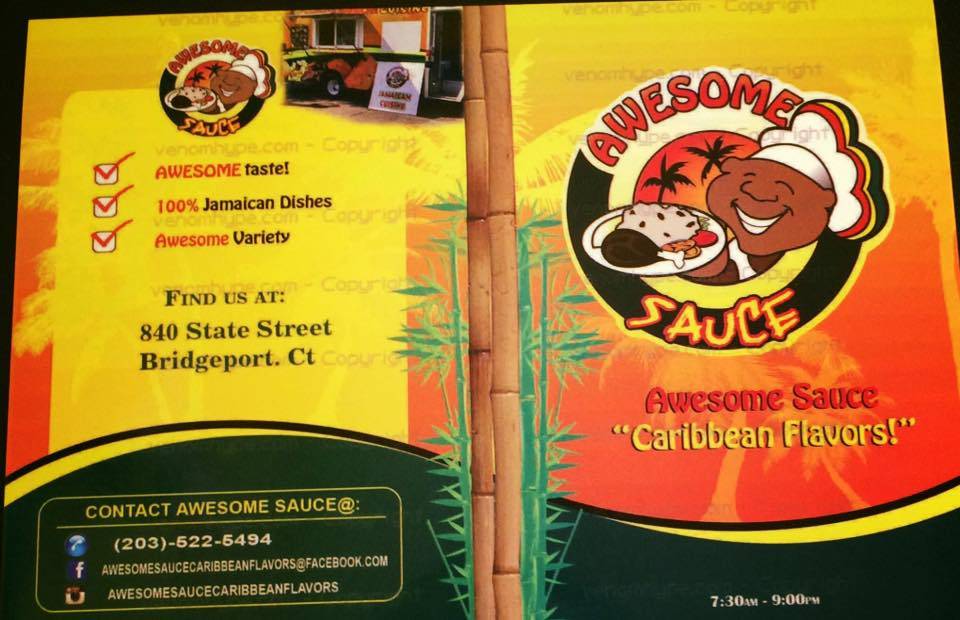 Awesome Sauce Caribbean Flavors | restaurant | 840 State St, Bridgeport, CT 06604, USA | 2035225494 OR +1 203-522-5494