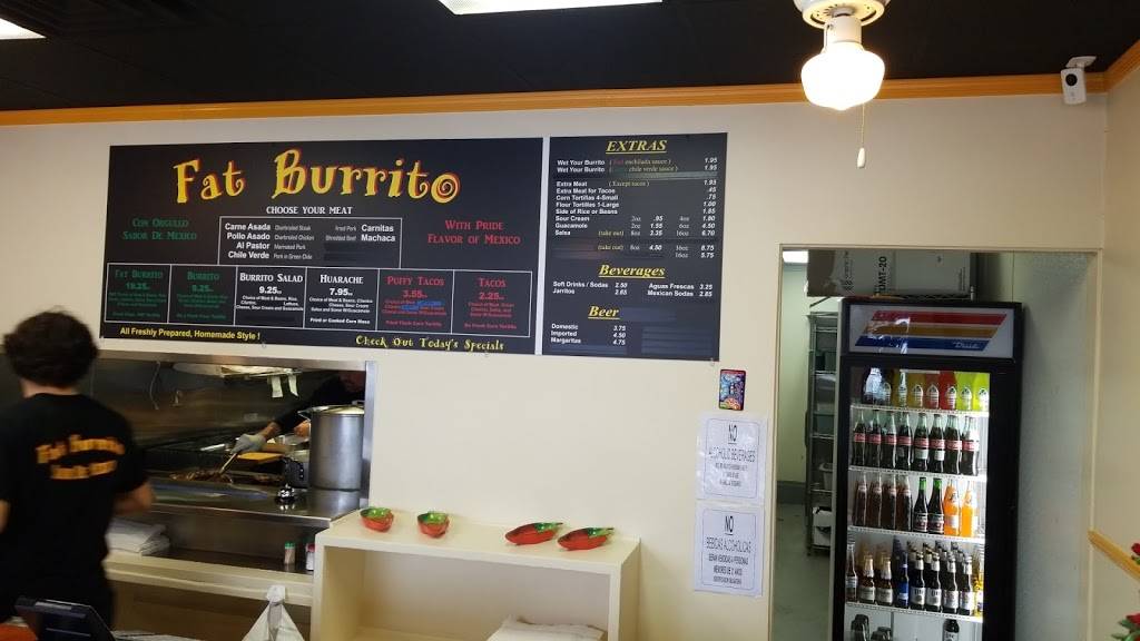 Fat Burrito | restaurant | 9608 Base Line Rd, Rancho Cucamonga, CA 91730, USA | 9095273588 OR +1 909-527-3588