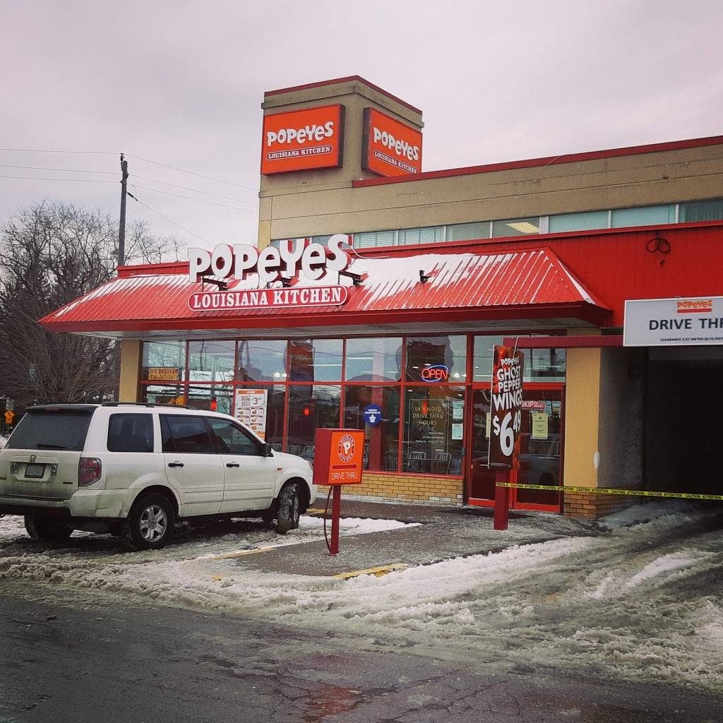 Popeyes | restaurant | 3493 Kingston Rd, Scarborough, ON M1M 1R4, Canada | 4162673875 OR +1 416-267-3875
