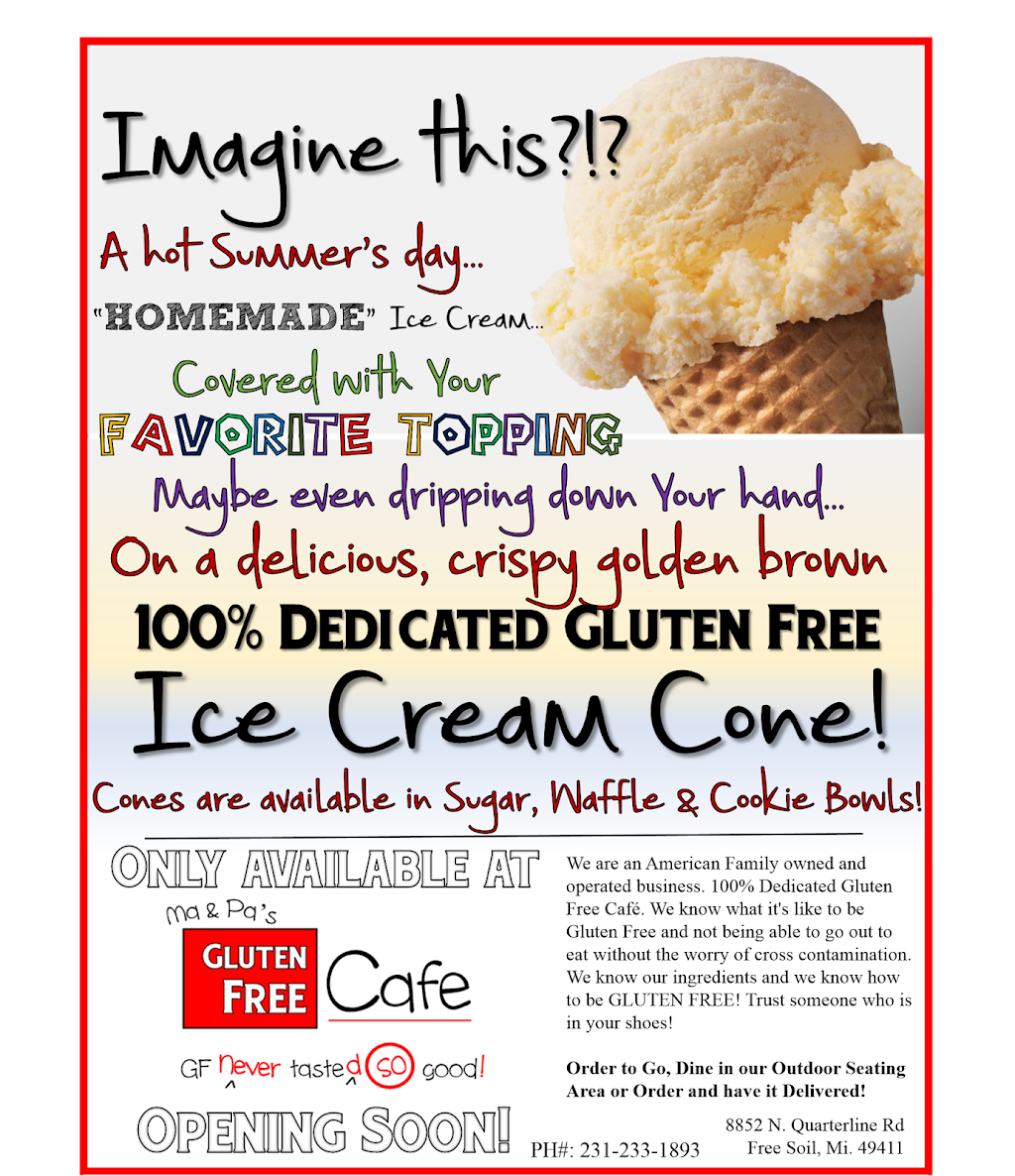 Gluten Free Cafe | restaurant | 8852 N Quarterline Rd, Free Soil, MI 49411, USA | 2312331893 OR +1 231-233-1893