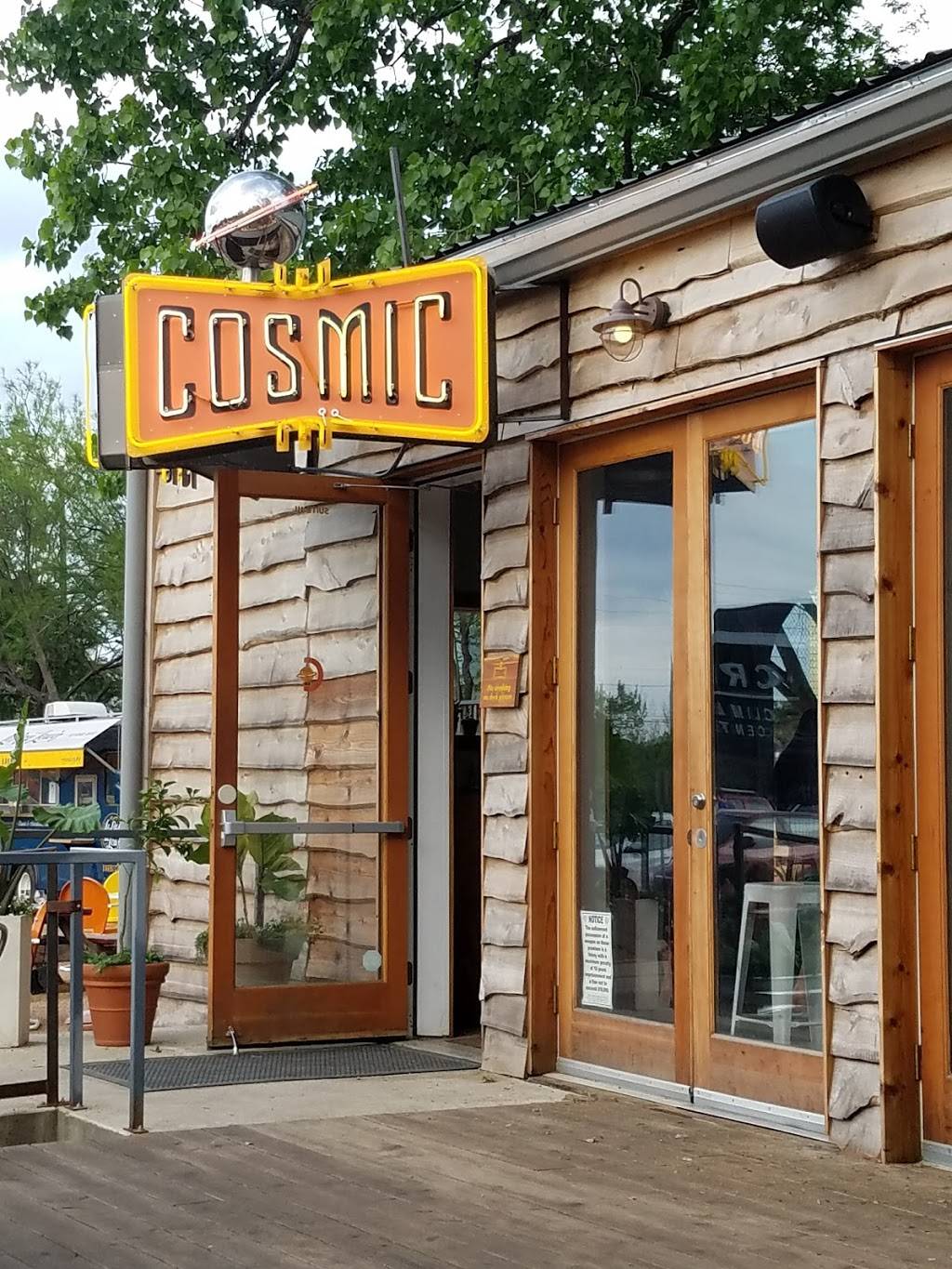 Cosmic Coffee + Beer Garden | cafe | 121 Pickle Rd, Austin, TX 78704, USA | 5124810694 OR +1 512-481-0694