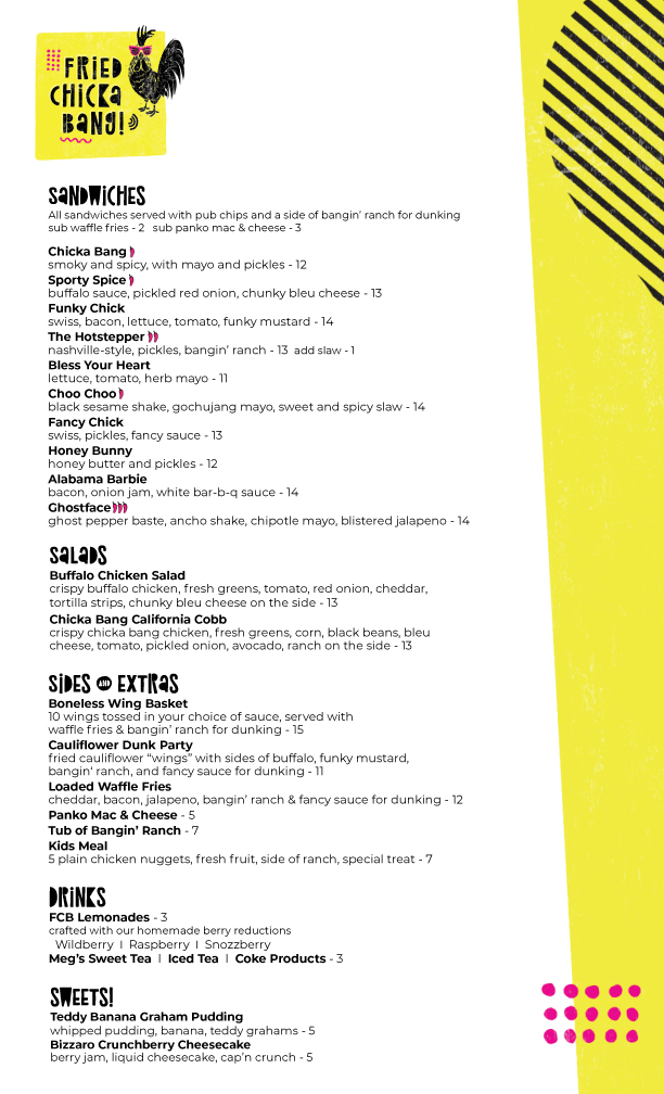 Fried Chicka Bang! | restaurant | 11692 Manchester Rd, Des Peres, MO 63131, USA | 3148213447 OR +1 314-821-3447