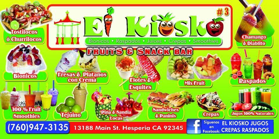 EL KIOSKO #3 | meal takeaway | 13188 Main St, Hesperia, CA 92345, USA | 7609473135 OR +1 760-947-3135