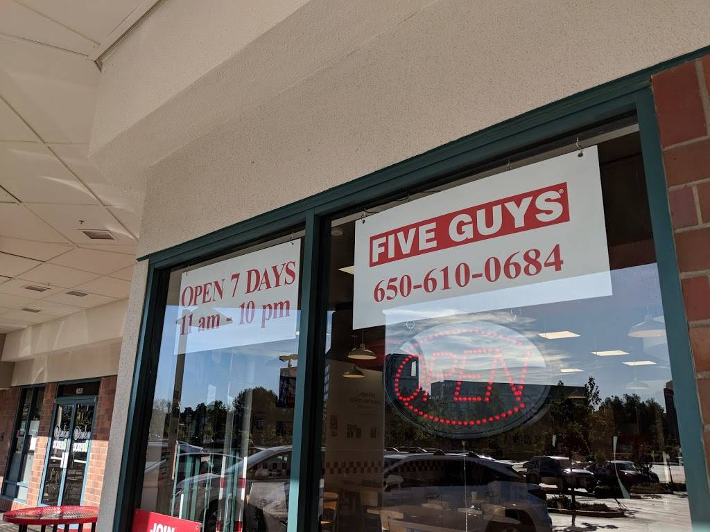 Five Guys | restaurant | 238 Redwood Shores Pkwy, Redwood City, CA 94065, USA | 6506100684 OR +1 650-610-0684