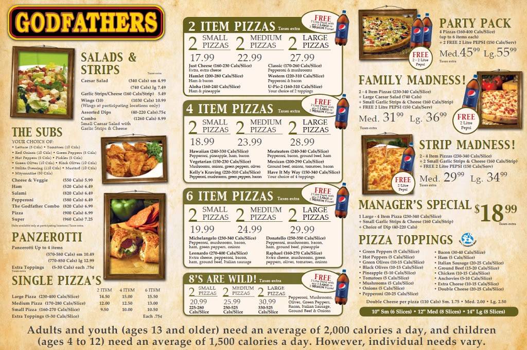 Godfathers Pizza - Hagersville | restaurant | 5-20 Main St N, Hagersville, ON N0A 1H0, Canada | 9057680444 OR +1 905-768-0444