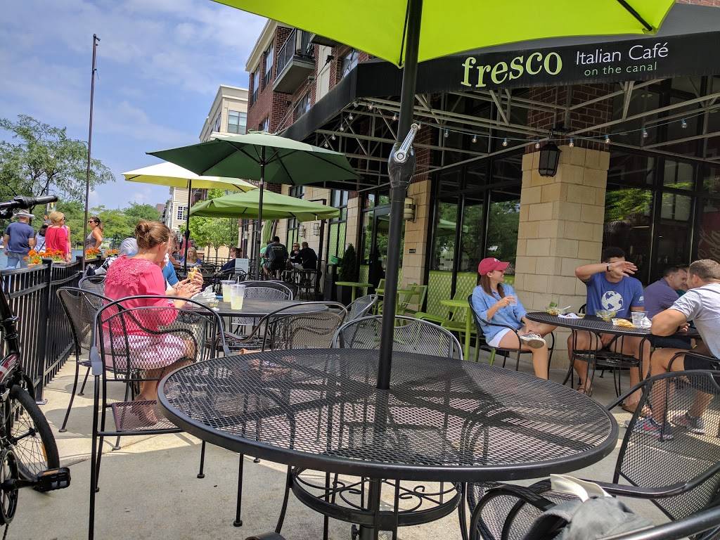 Fresco Italian Cafe on the Canal | cafe | Canal level; take steps down by Michigan St bridge, 340 W Michigan St, Indianapolis, IN 46202, USA | 3177979185 OR +1 317-797-9185