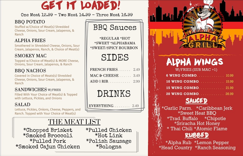Alpha Grill BBQ & Wings WEST | restaurant | 6161 S 33rd W Ave Suite 100, Tulsa, OK 74132, USA | 9186218788 OR +1 918-621-8788