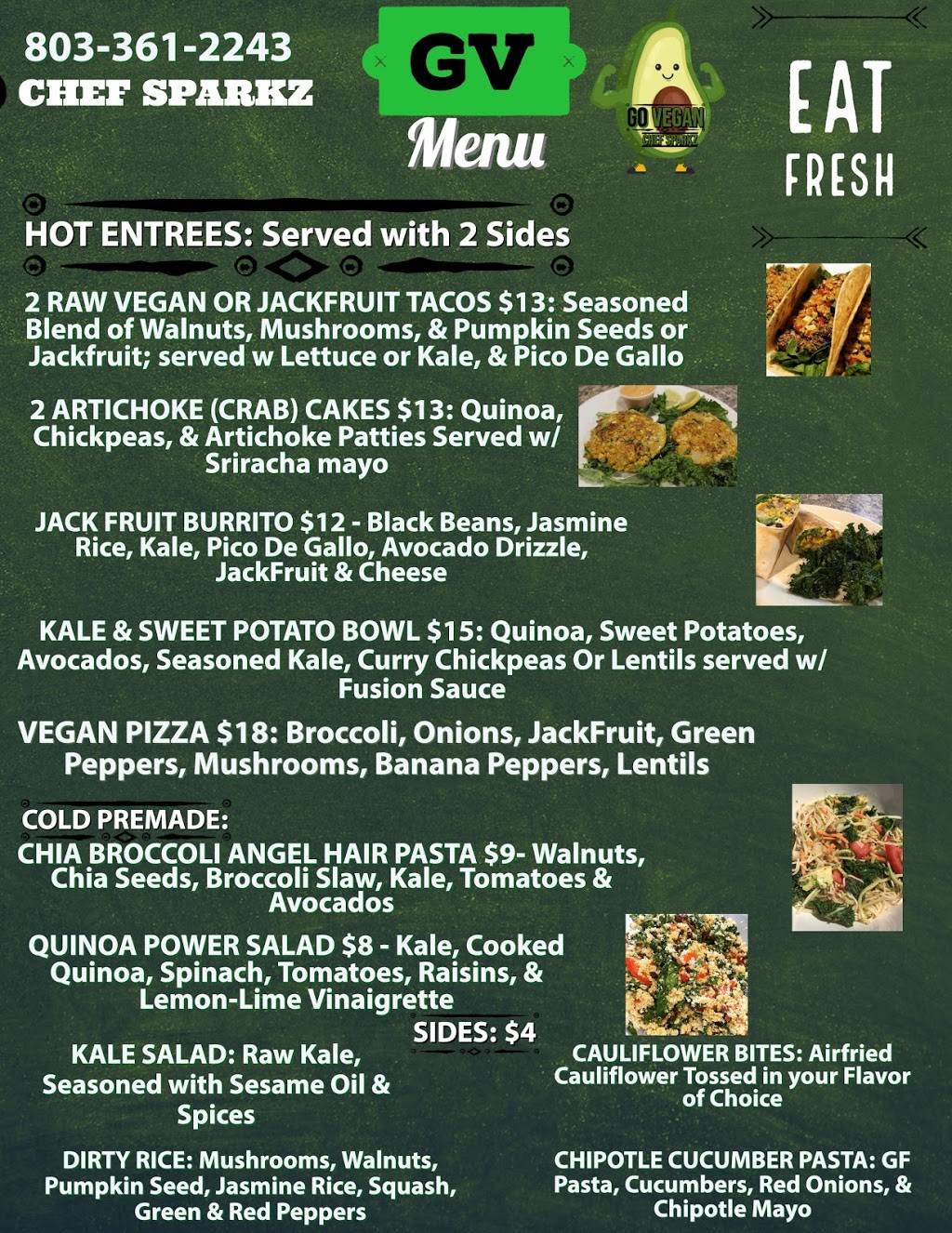 GoVegan @ Felicity | restaurant | 7708 Fairfield Rd, Columbia, SC 29203, USA | 8033612243 OR +1 803-361-2243