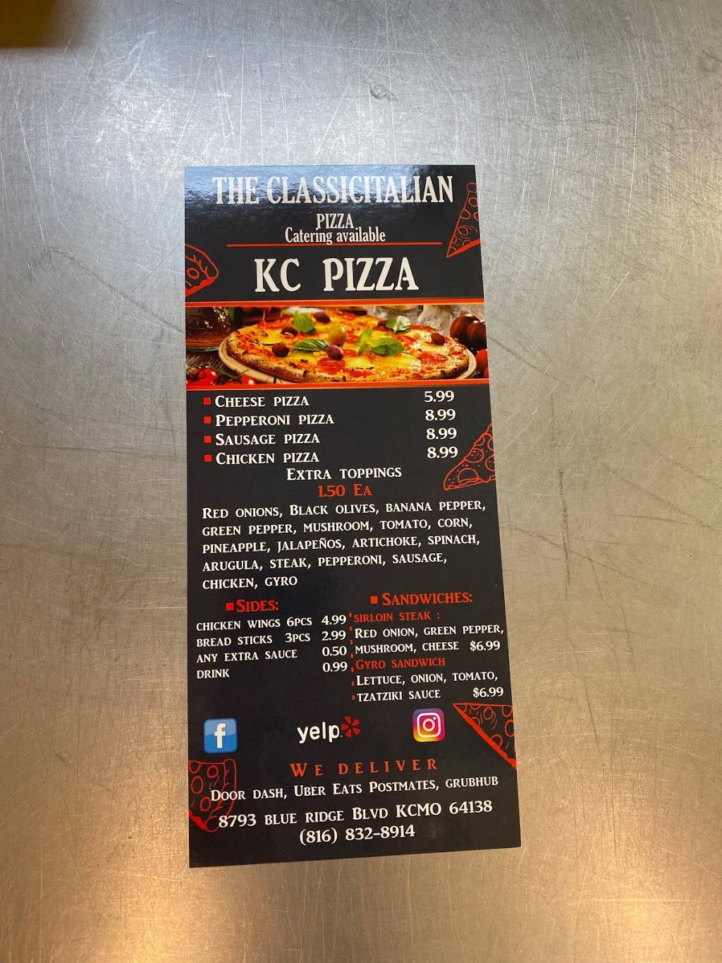 KC Pizza | restaurant | 8793 Blue Ridge Blvd, Kansas City, MO 64138, USA | 8168328914 OR +1 816-832-8914