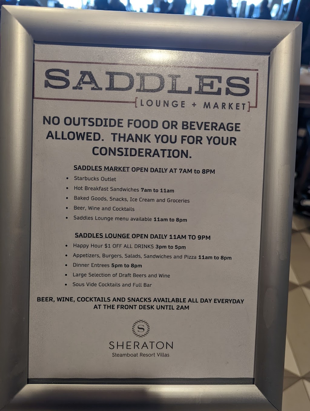 Saddles | restaurant | 2200 Village Inn Ct, Steamboat Springs, CO 80487, USA | 9708792220 OR +1 970-879-2220