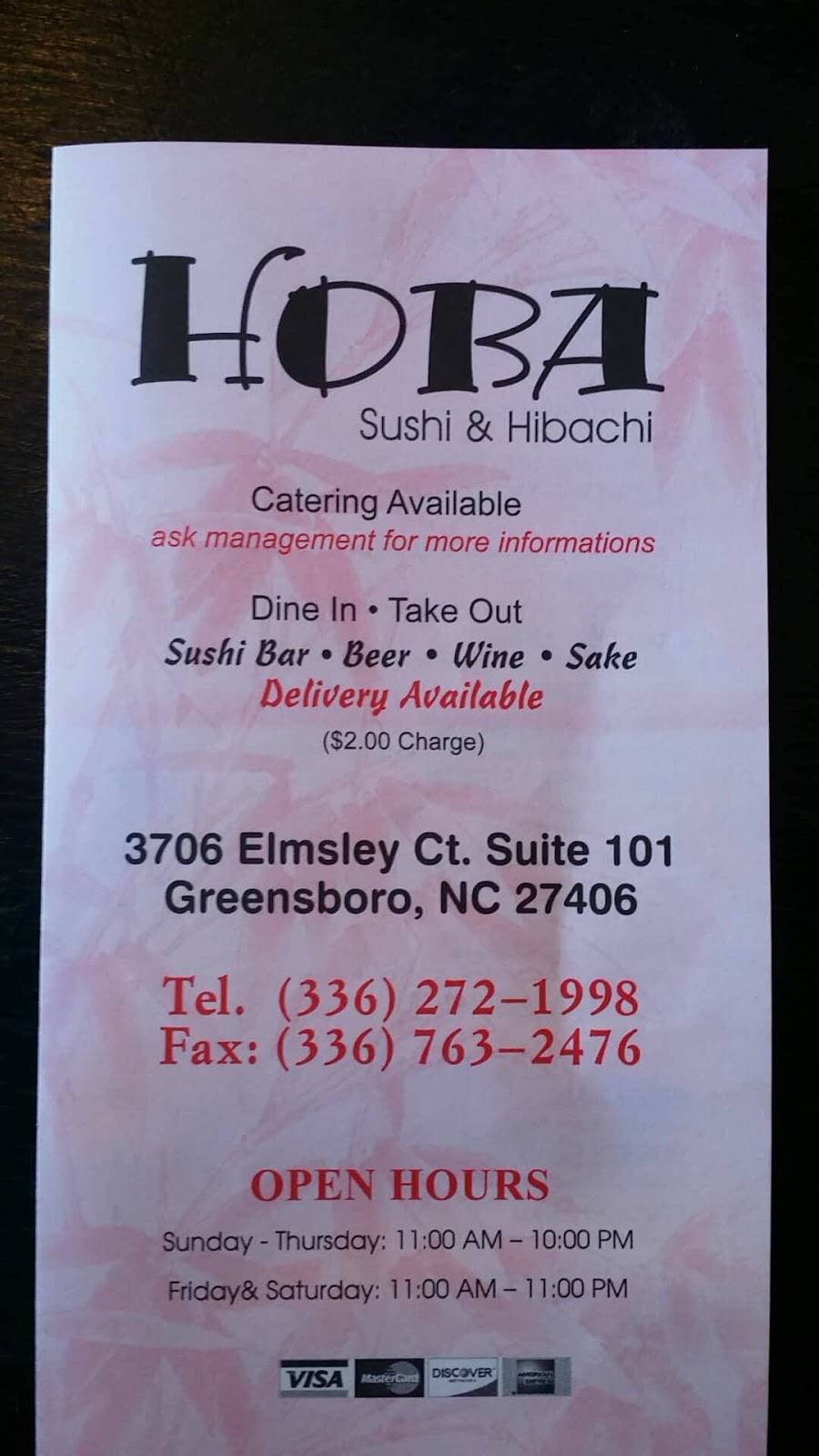 Hibachi II | restaurant | 3706 Elmsley Ct #101, Greensboro, NC 27406, USA | 3362721998 OR +1 336-272-1998