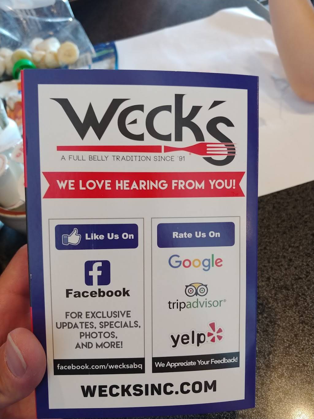 Wecks | restaurant | 6311 Riverside Plaza Ln, Albuquerque, NM 87120, USA | 5053526209 OR +1 505-352-6209