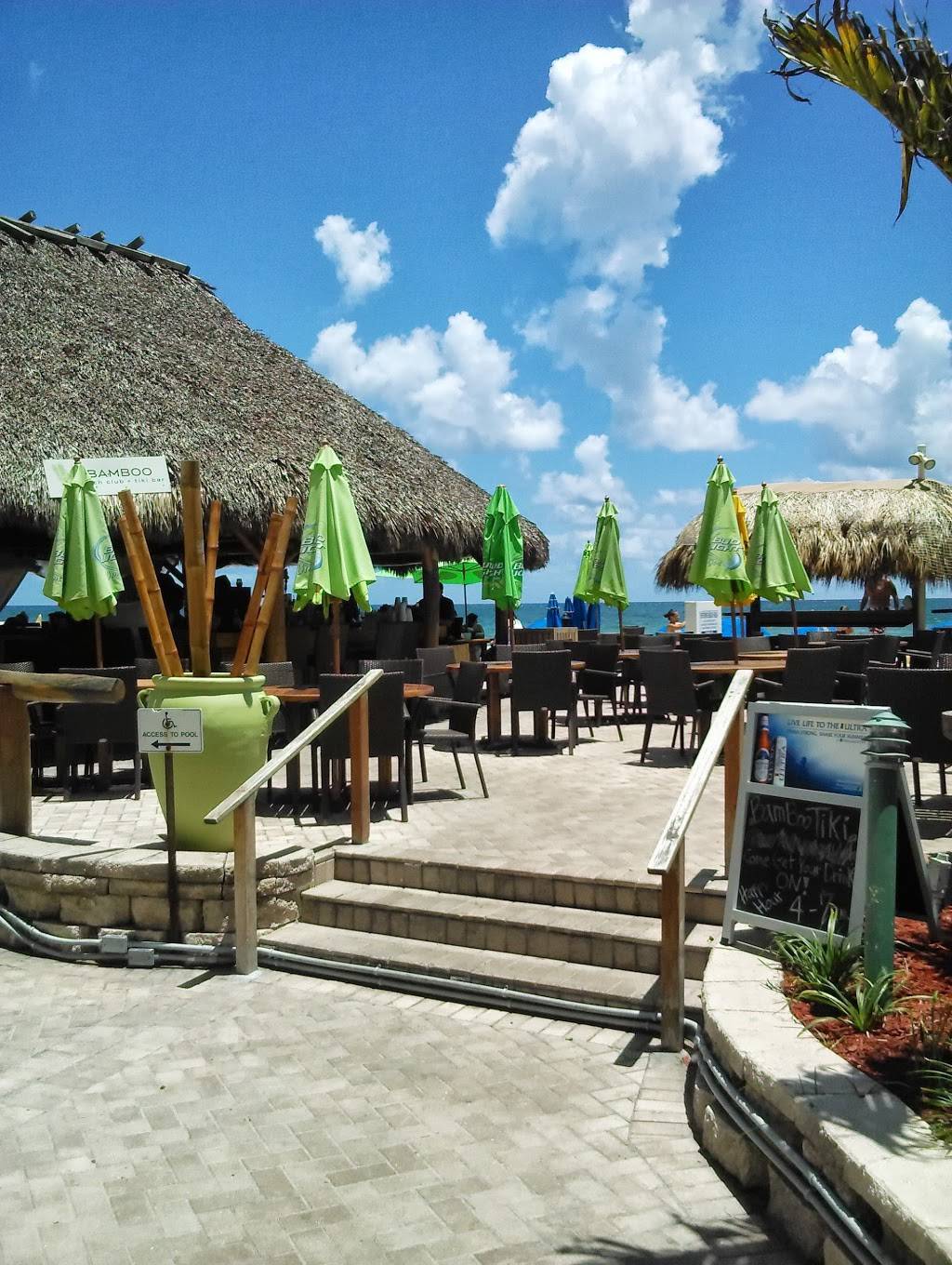 Bamboo Beach Tiki Bar & Cafe | restaurant | Behind Ocean Manor Beach Resort, 4040 Galt Ocean Dr # B1-A, Fort Lauderdale, FL 33308, USA | 9545667500 OR +1 954-566-7500