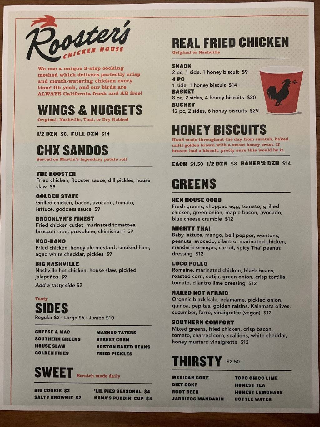 Roosters Chicken House | restaurant | 264 26th St, Santa Monica, CA 90402, USA | 3108836269 OR +1 310-883-6269