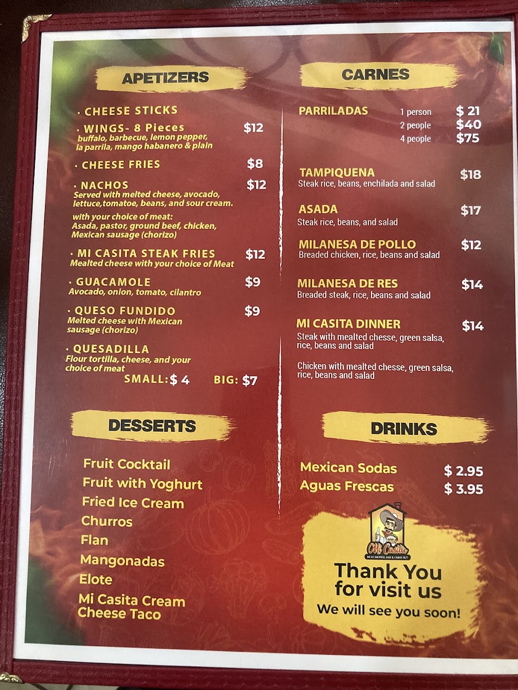 Mi Casita Restaurant | restaurant | 800 Milwaukee Ave, South Milwaukee, WI 53172, USA | 4143015259 OR +1 414-301-5259