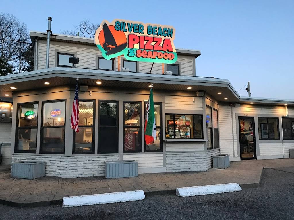 Silver Beach Pizza & Seafood | restaurant | 557 N Falmouth Hwy, North Falmouth, MA 02556, USA | 5085635000 OR +1 508-563-5000