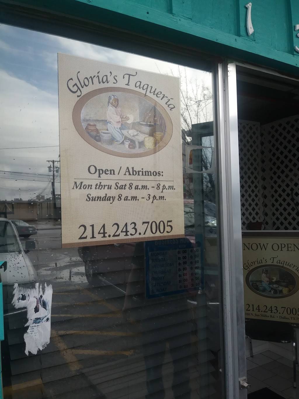 Gloria’s Taqueria | restaurant | 1310 N Jim Miller Rd, Dallas, TX 75217, USA | 2142437005 OR +1 214-243-7005