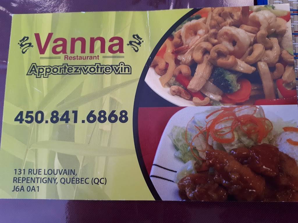 Restaurant Vanna | restaurant | 131 Rue Louvain, Repentigny, QC J6A 0A1, Canada | 4508416886 OR +1 450-841-6886