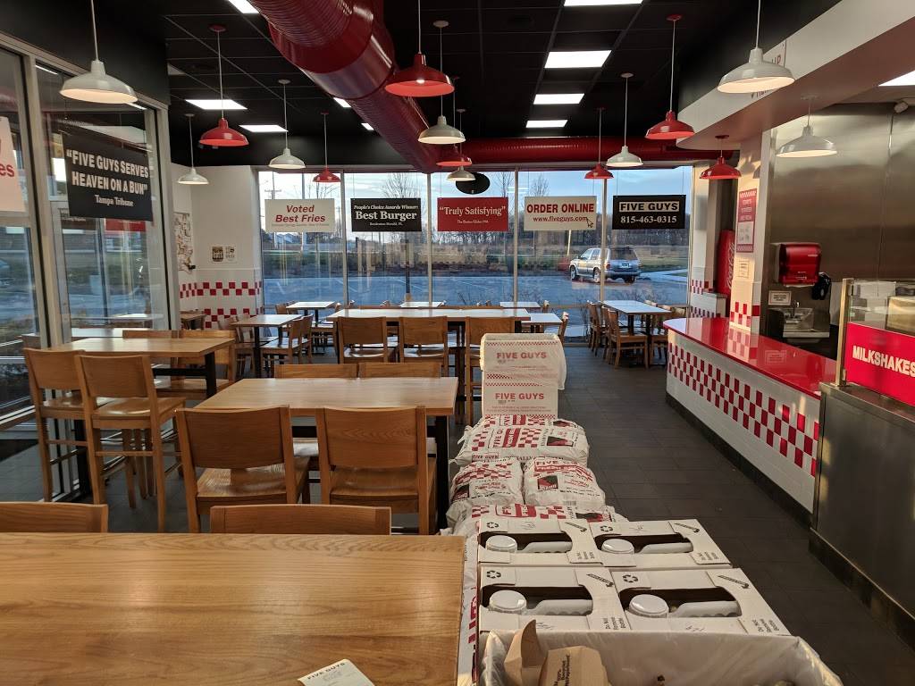 Five Guys | meal takeaway | 2401 E Lincoln Hwy, New Lenox, IL 60451, USA | 8154630315 OR +1 815-463-0315