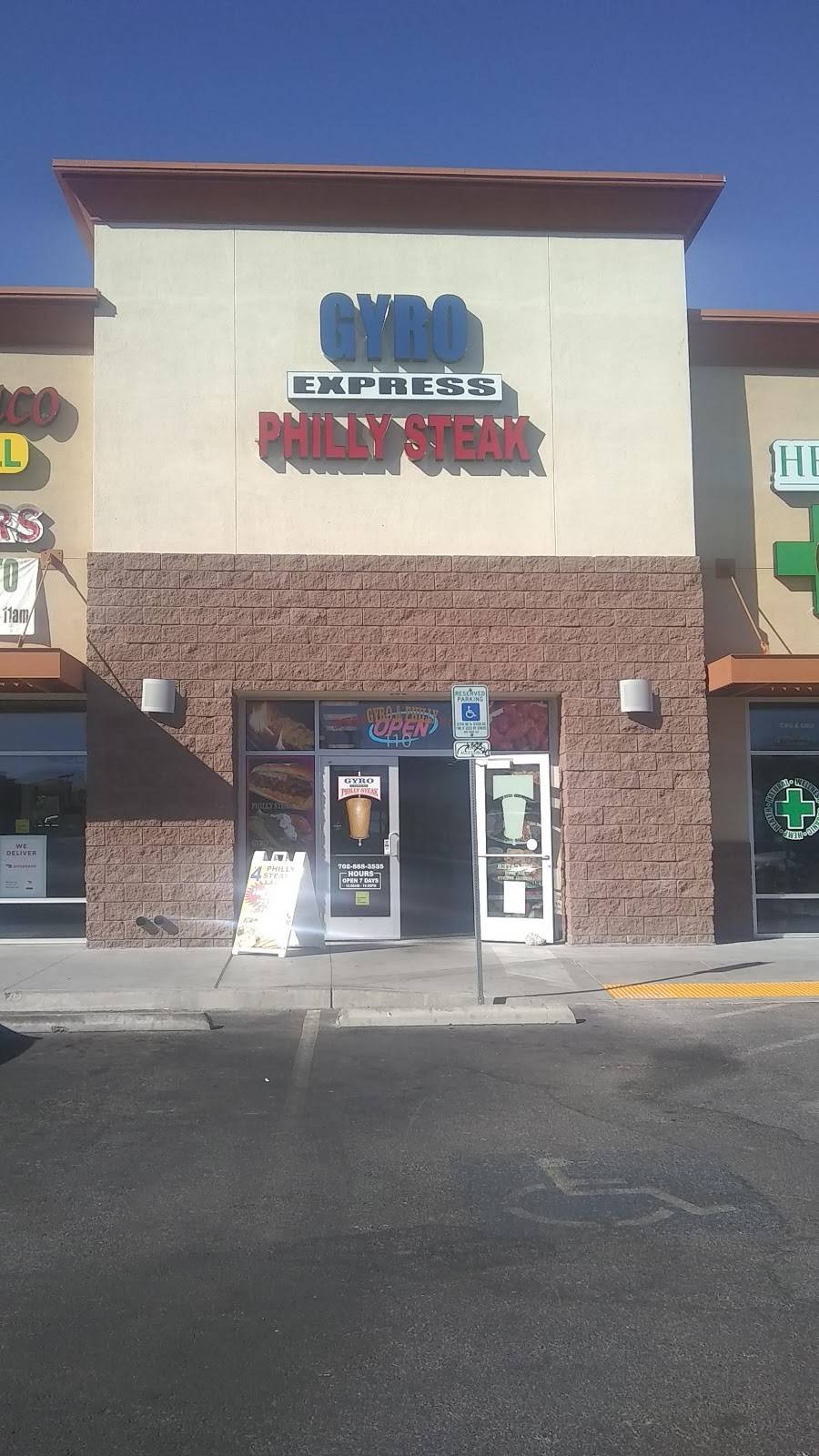 Gyro Express | restaurant | 9635 Bermuda Rd #110, Las Vegas, NV 89123, USA | 7028883535 OR +1 702-888-3535