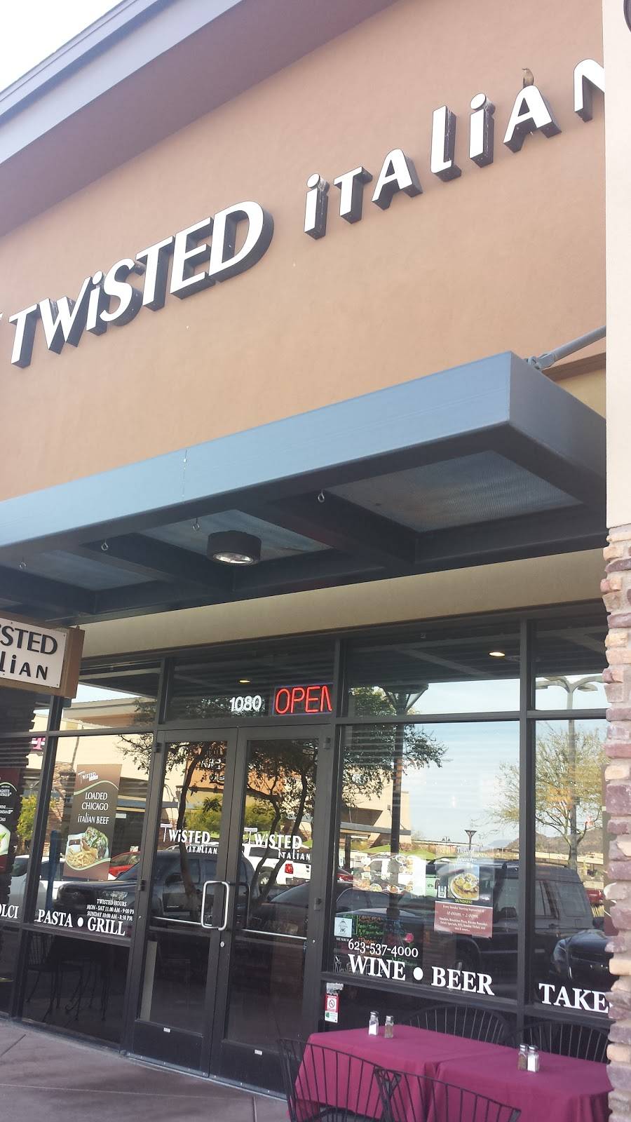 Twisted Italian | restaurant | 9940 W Happy Valley Pkwy #1080, Peoria, AZ 85383, USA | 6235374000 OR +1 623-537-4000