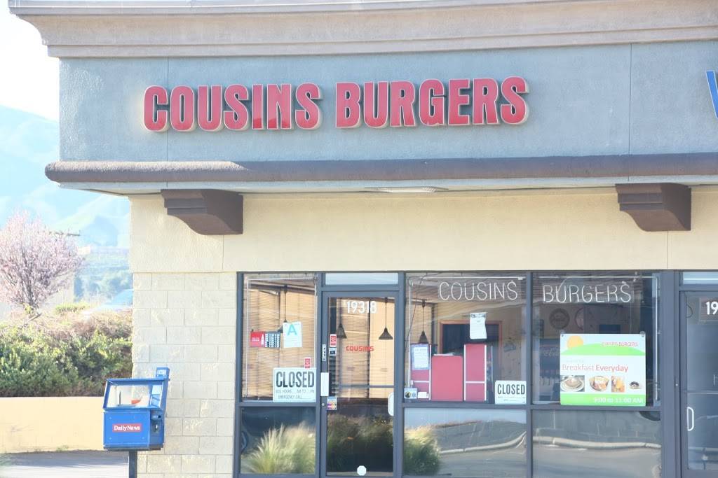 Cousins Burgers | restaurant | 19318 Soledad Canyon Rd, Canyon Country, CA 91351, USA | 6612984200 OR +1 661-298-4200