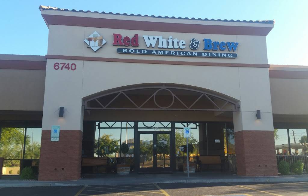 Red White and Brew | restaurant | 6740 E McDowell Rd #102, Mesa, AZ 85215, USA | 4808079393 OR +1 480-807-9393